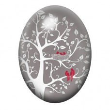 Cabochon en Verre Illustré Abre 13x18, 18x25 ou 30x40mm pour la Création de Bijoux Fantaisie - DIY