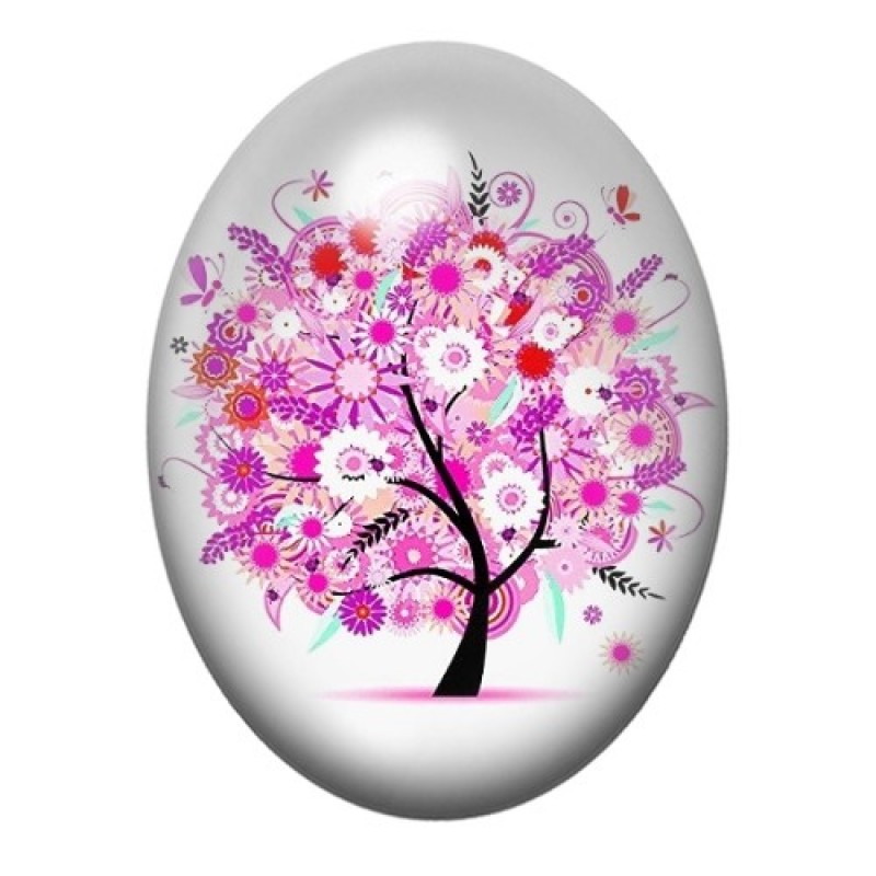 Cabochon en Verre Illustré Abre 13x18, 18x25 ou 30x40mm