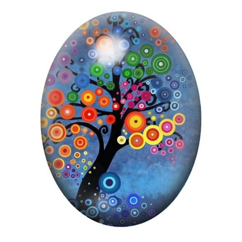 Cabochon en Verre Illustré Abre 13x18, 18x25 ou 30x40mm