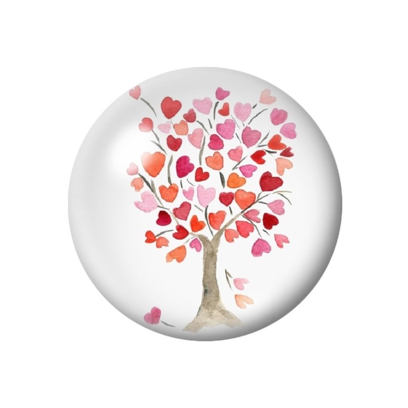  Cabochon en Verre Illustré Arbre 12 à 25mm