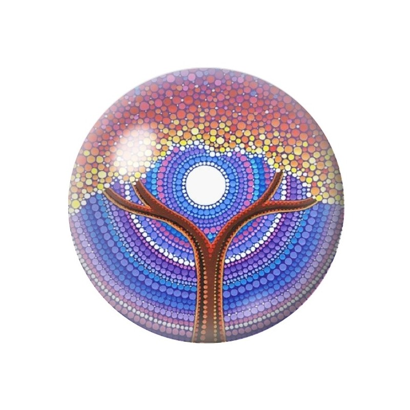  Cabochon en Verre Illustré Arbre 12 à 25mm