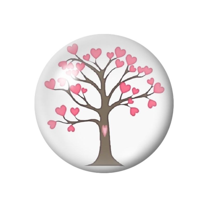  Cabochon en Verre Illustré Arbre 12 à 25mm