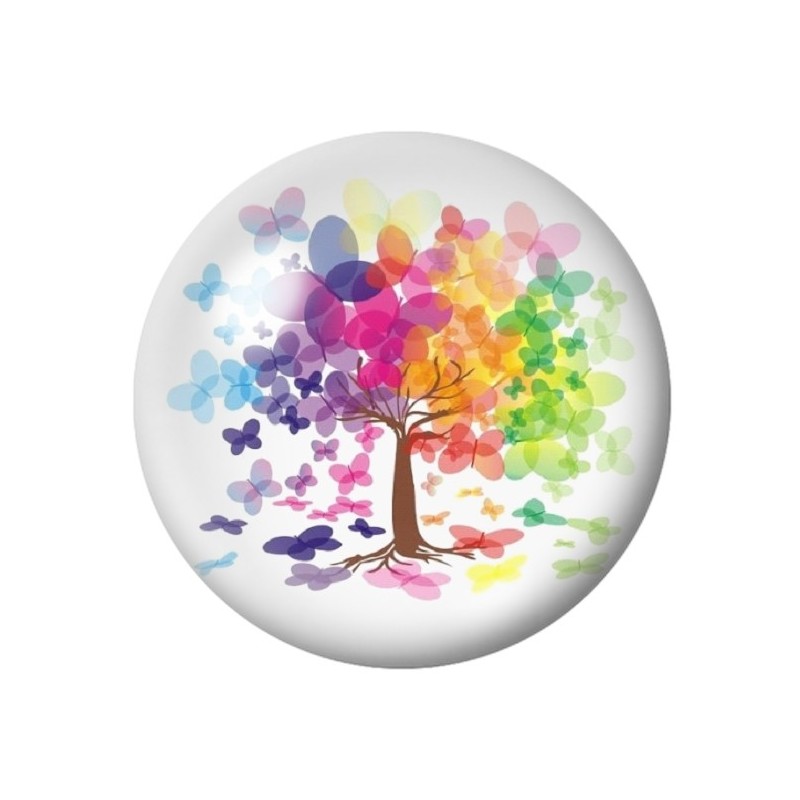  Cabochon en Verre Illustré Arbre 12 à 25mm