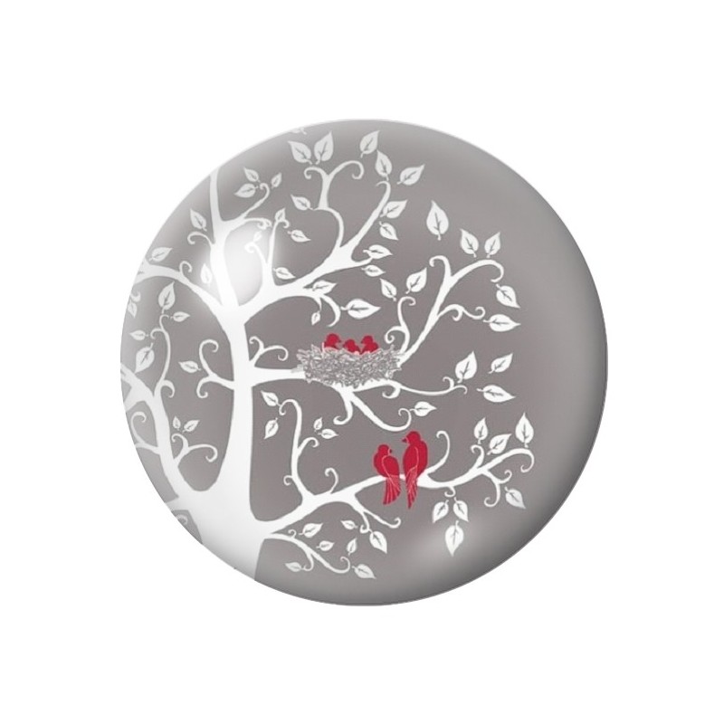  Cabochon en Verre Illustré Arbre 12 à 25mm