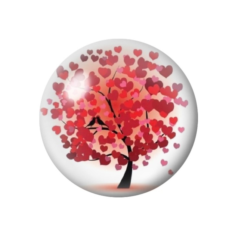  Cabochon en Verre Illustré Arbre 12 à 25mm