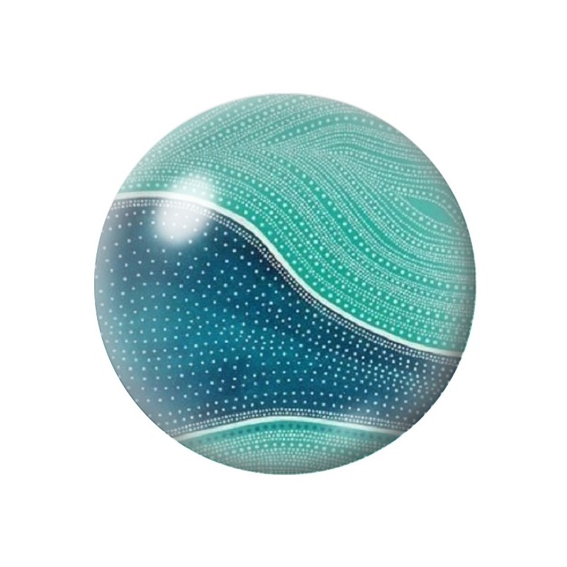 Cabochon en Verre Illustré Mer Été 12 à 25mm