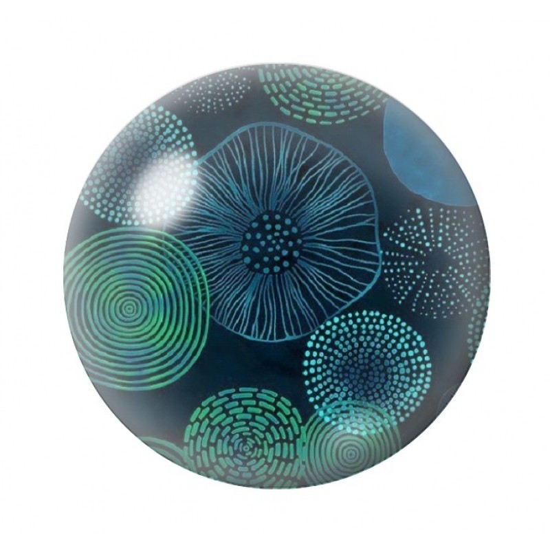 Cabochon en Verre Illustré Mer Été 12 à 25mm