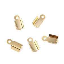 30 Fermoirs Embouts Attaches en Acier Inoxydable Doré pour Cordon 3mm