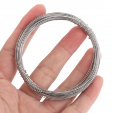10 Mètres de Fil Souple en Acier Inoxydable 0,4, 0,6 ou 1mm au Choix