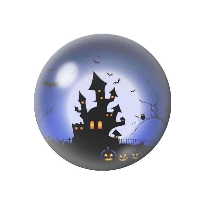 Cabochon en Verre Illustré Halloween 12 à 25mm