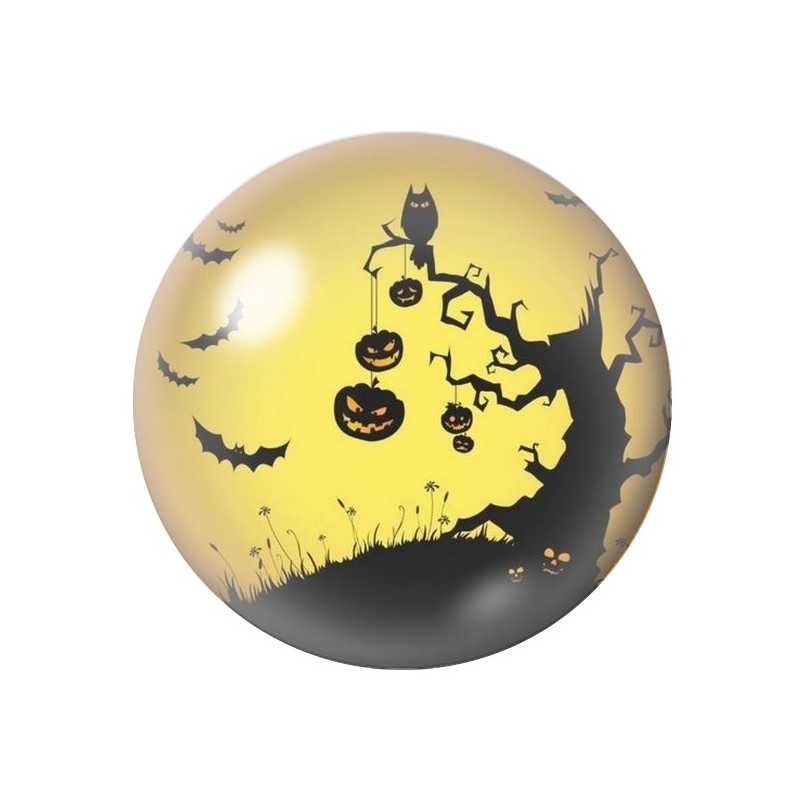 Cabochon en Verre Illustré Citrouilles Halloween 12 à 25mm