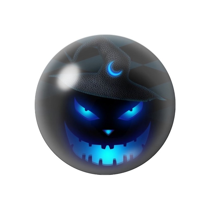 Cabochon en Verre Illustré Halloween 12 à 25mm
