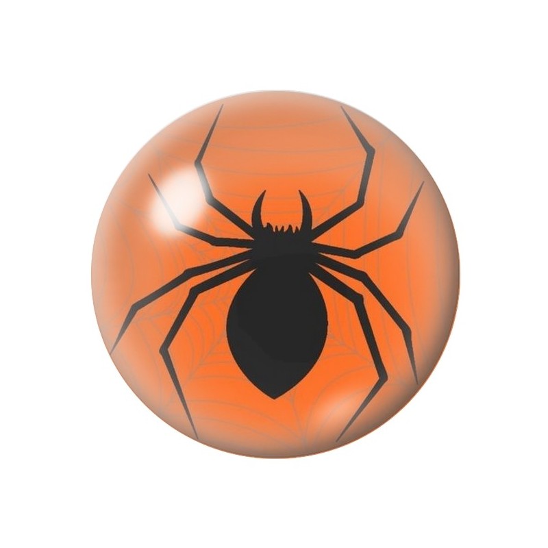 Cabochon en Verre Illustré Araignée Halloween 12 à 25mm