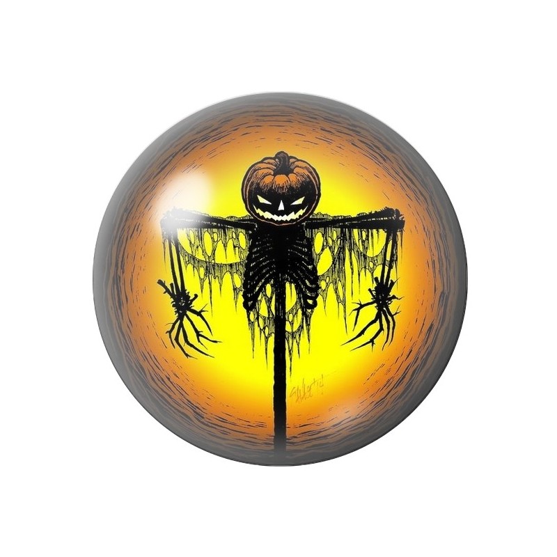 Cabochon en Verre Illustré Epouvantail Halloween 12 à 25mm