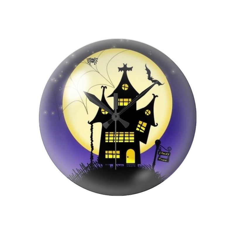 Cabochon en Verre Illustré Manoir Hanté Halloween 12 à 25mm