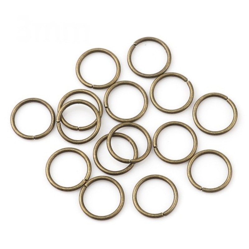 200 Anneaux de Jonction Ouverts Bronze 3mm