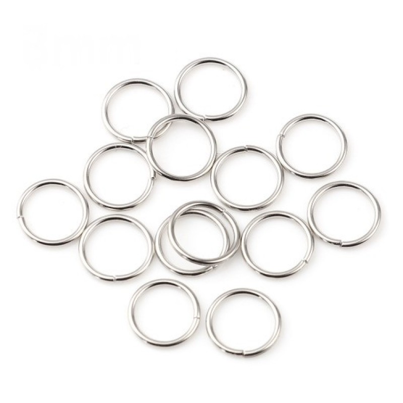 200 Anneaux de Jonction Ouverts Argenté 3mm