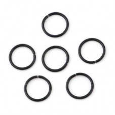 200 Anneaux de Jonction Ouverts Noir 4mm
