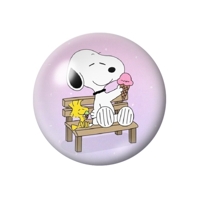 Cabochon en Verre Illustré Snoopy 12 à 25mm