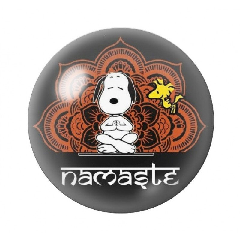 Cabochon en Verre Illustré Snoopy 12 à 25mm