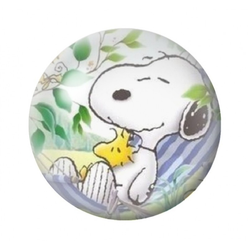 Cabochon en Verre Illustré Snoopy 12 à 25mm