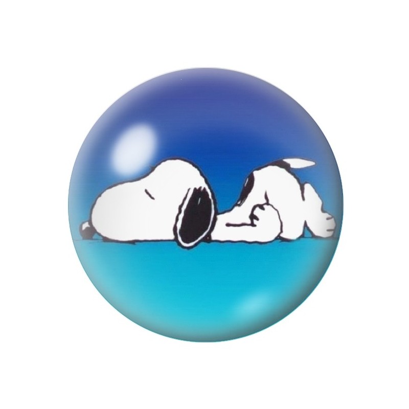 Cabochon en Verre Illustré Snoopy 12 à 25mm