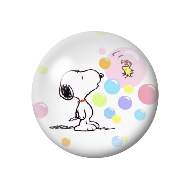 Cabochon en Verre Illustré Snoopy 12 à 25mm