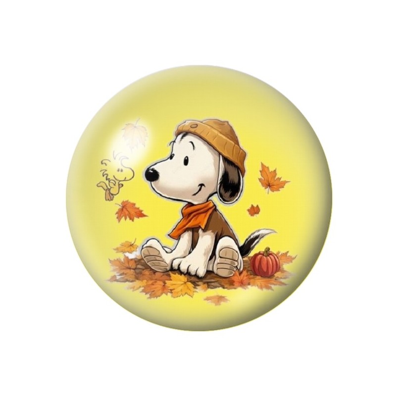 Cabochon en Verre Illustré Snoopy 12 à 25mm