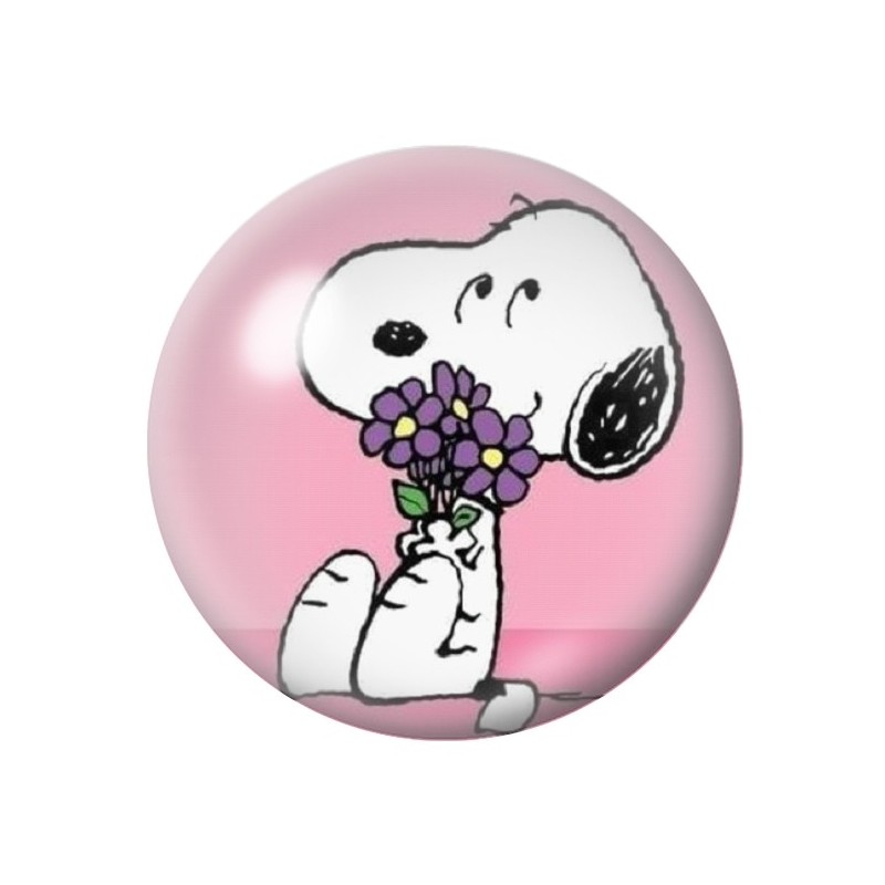 Cabochon en Verre Illustré Snoopy 12 à 25mm