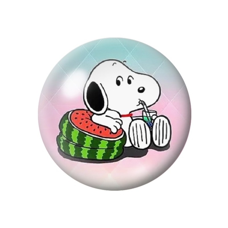 Cabochon en Verre Illustré Snoopy 12 à 25mm