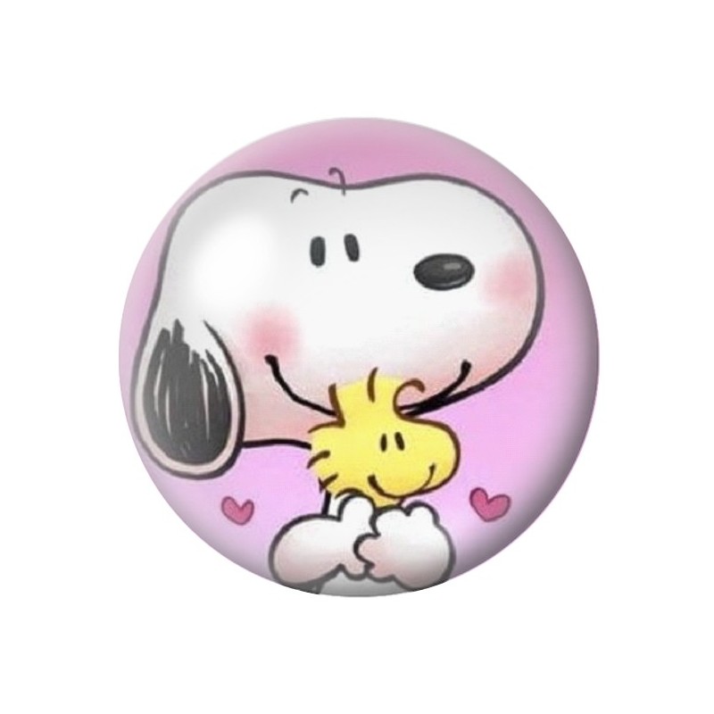 Cabochon en Verre Illustré Snoopy 12 à 25mm