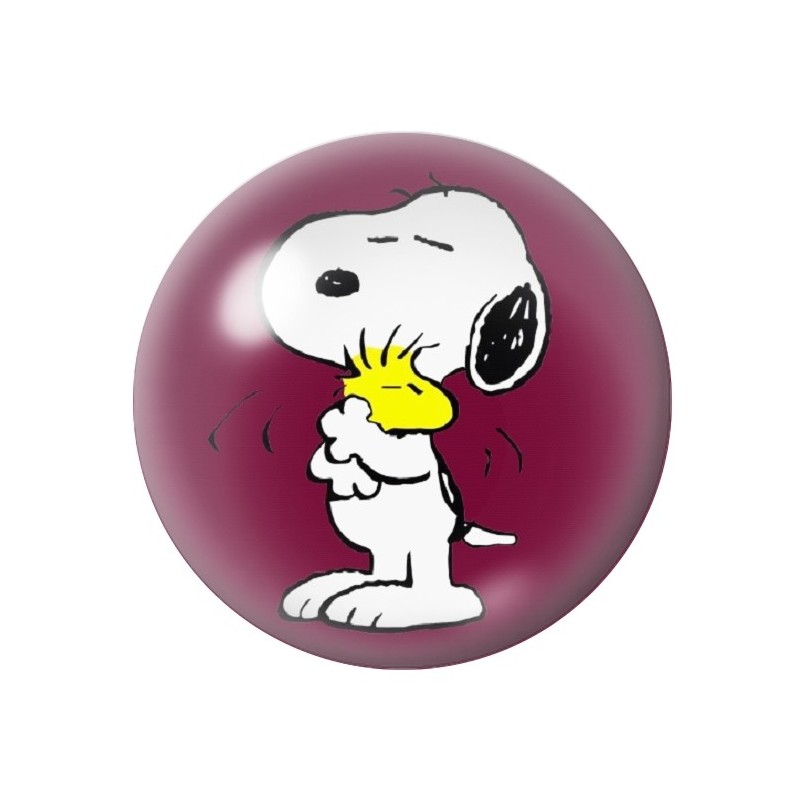 Cabochon en Verre Illustré Snoopy 12 à 25mm
