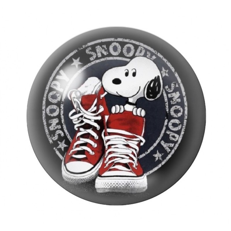 Cabochon en Verre Illustré Snoopy 12 à 25mm
