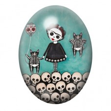 Cabochon en Verre Illustré Frida Khalo 13x18, 18x25 ou 30x40mm pour la création de bijoux fantaisie - DIY