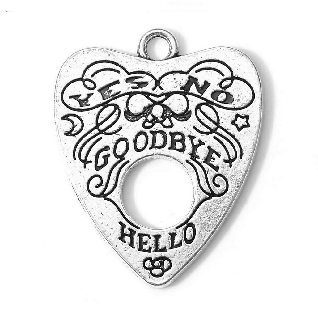 2 Breloques Ouija Gothique 28x22mm