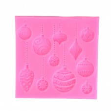 Moule en Silicone Boules de Noël Pâte Polymère Fimo Résine Gâteau