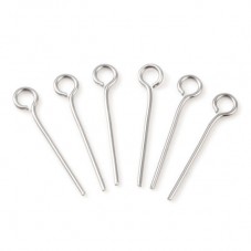 500 Clous Tiges à Oeil en Acier Inoxydable 1,6cm pour la Création de Bijoux Fantaisie - DIY