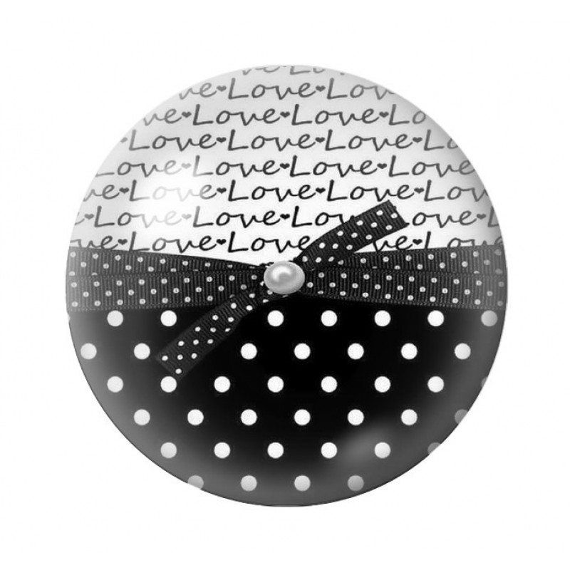 Cabochon en Verre Illustré Noeud 12 à 25mm
