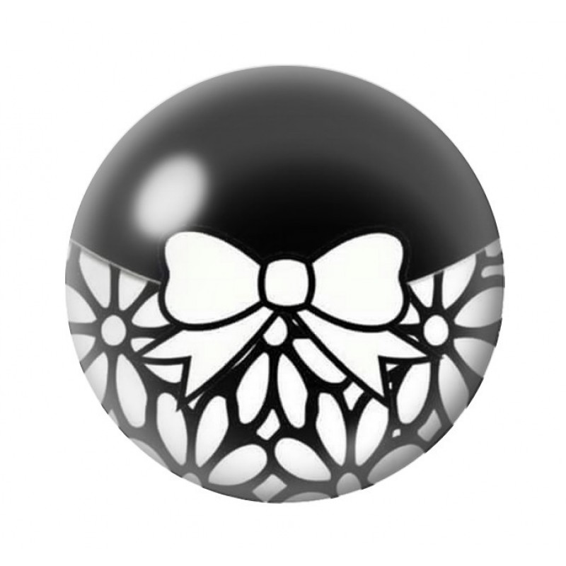 Cabochon en Verre Illustré Noeud 12 à 25mm