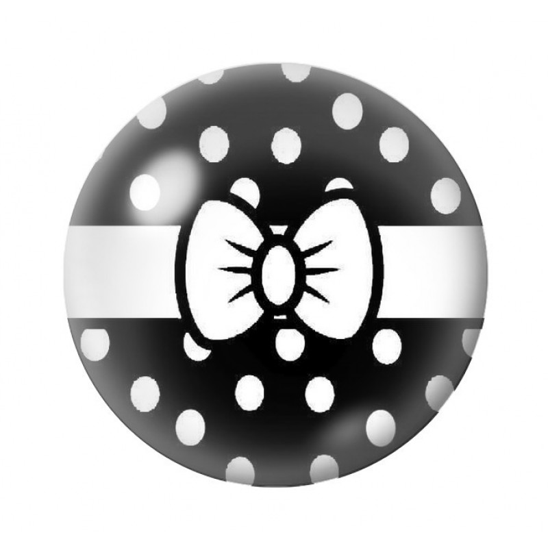 Cabochon en Verre Illustré Noeud 12 à 25mm