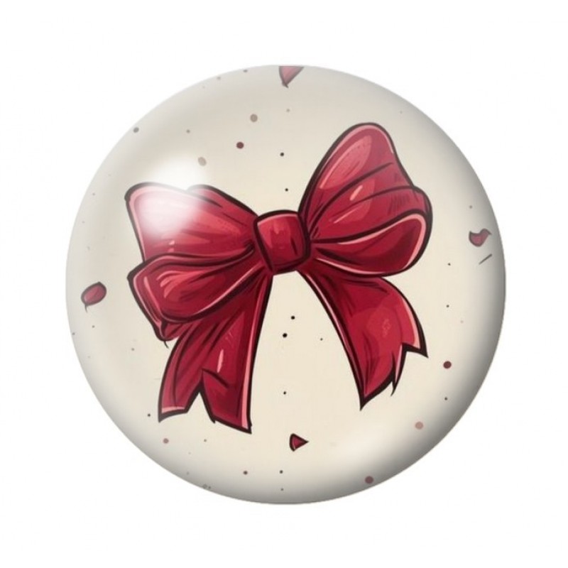 Cabochon en Verre Illustré Noeud 12 à 25mm