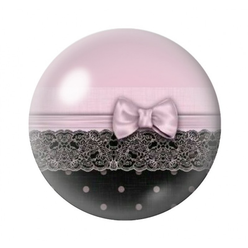 Cabochon en Verre Illustré Noeud 12 à 25mm