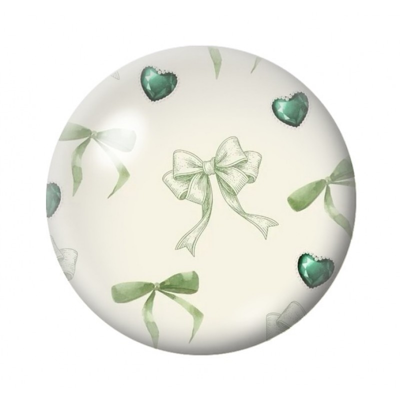 Cabochon en Verre Illustré Noeud 12 à 25mm