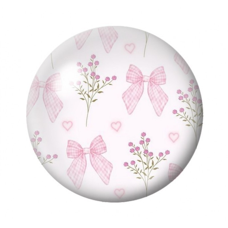 Cabochon en Verre Illustré Noeud 12 à 25mm
