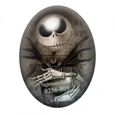 Cabochon en Verre Illustré Jack Coupable Police Gothique 13x18, 18x25 ou 30x40mm  pour la Création de Bijoux Fantaisie - DIY