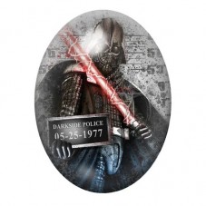 Cabochon en Verre Illustré Dark Vador Coupable Police Gothique 13x18, 18x25 ou 30x40mm  pour la Création de Bijoux Fantaisie - D