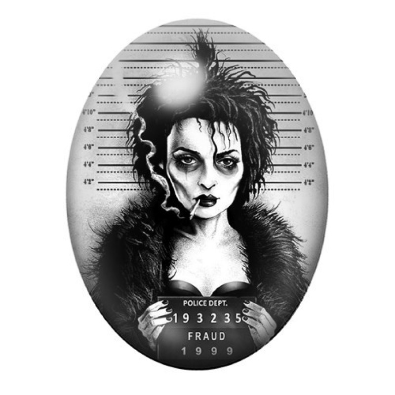 Cabochon en Verre Illustré Marla Singer Fight Club Coupable Police Gothique 13x18, 18x25 ou 30x40mm