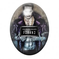 Cabochon en Verre Illustré Le Joker Coupable Police Gothique 13x18, 18x25 ou 30x40mm  pour la Création de Bijoux Fantaisie - DIY