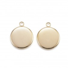 Support Pendentif Doré en Acier Inoxydable pour Cabochon 12mm