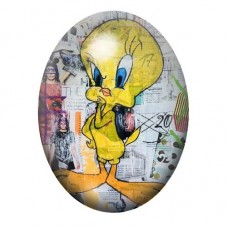 Cabochon en Verre Illustré Titi Street Art 13x18, 18x25 ou 30x40mm  pour la Création de Bijoux Fantaisie - DIY